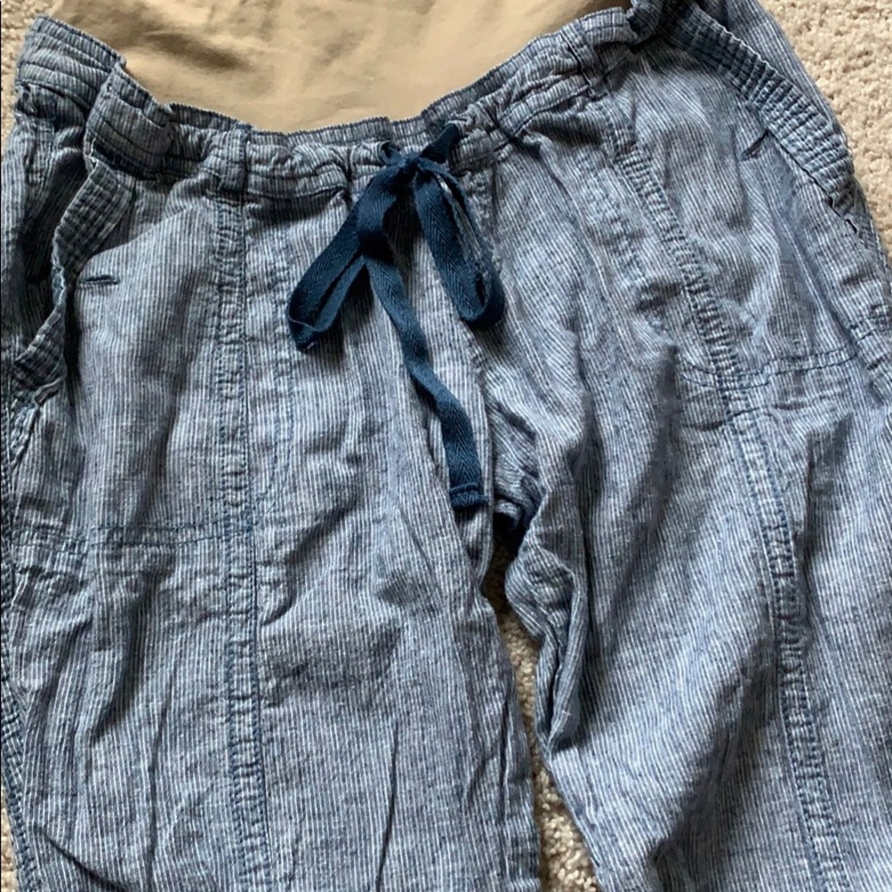 Motherhood Maternity Linen Maternity Pants